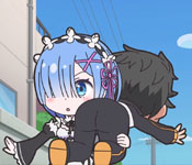 rem carrying subaru to school
